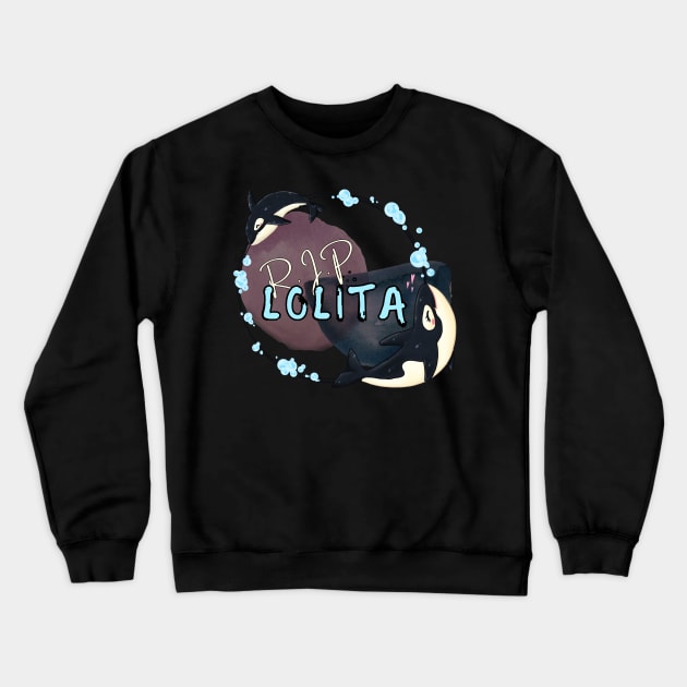 RIP captive orca Lolita, Tokitae or Toki Crewneck Sweatshirt by YourSymphony